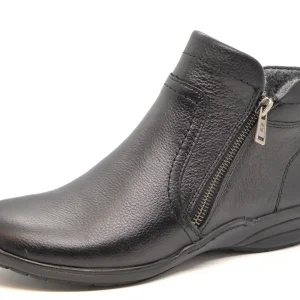 172-99-019 Dames Hoge Schoenen Boot Plat Remonte R7677-02 Zwart Wijdte H (2270)