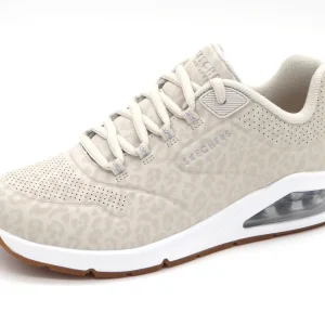 132-11-007 Dames Veterschoenen  Sportief Skechers Uno 2-In-Kat-Neato 155642 OFWT Lichtbeige  (2670)
