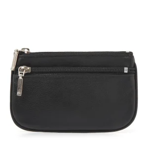 93-15347-9 Lederwaren Universeel Lederwaren Sleuteletui HJ de Rooy Toronto 15347 Zwart  (3004)