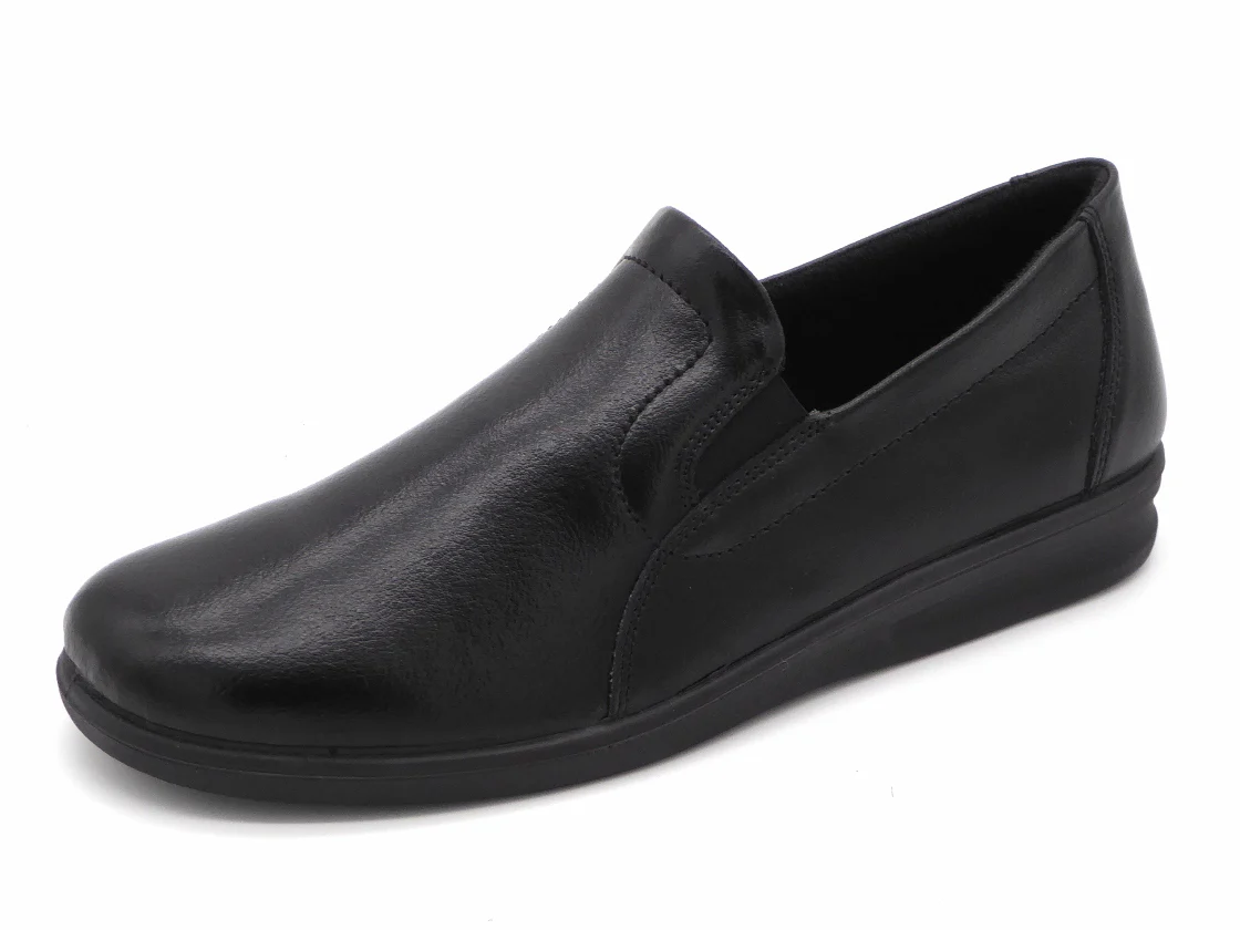 291-99-002 Heren Pantoffel-Gesloten Leer Josef Seibel 18104-100 Belfort 88 Zwart (2804)