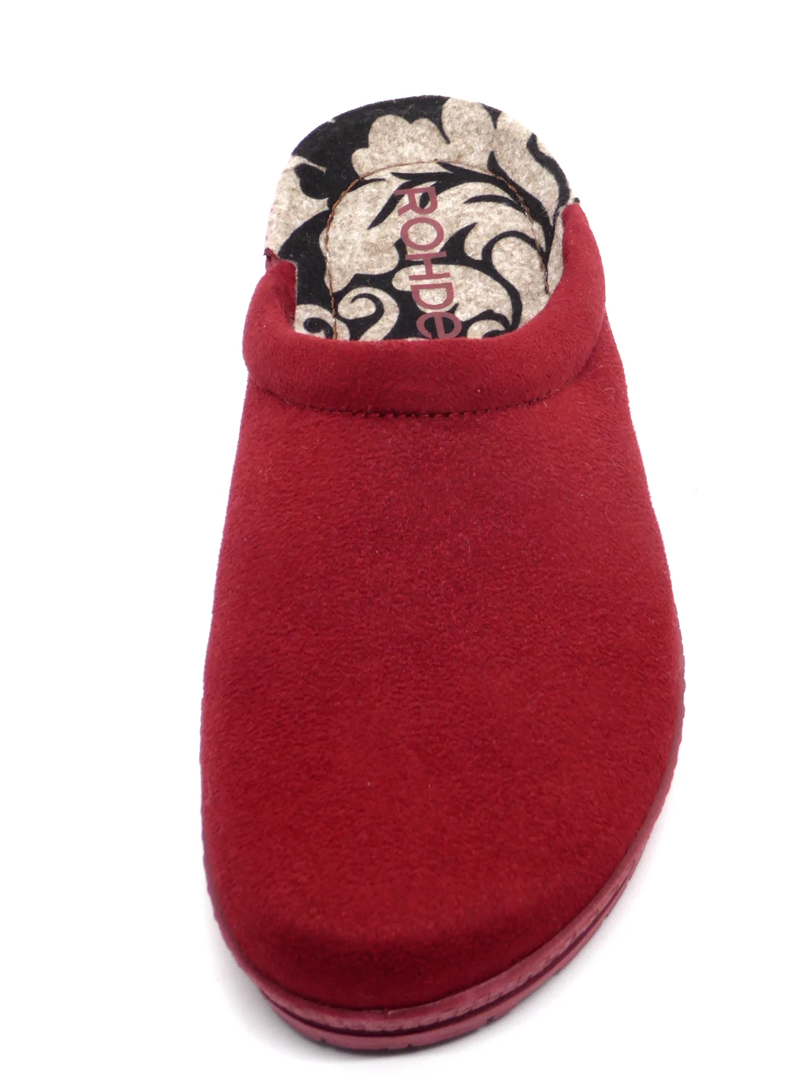 183-35-001 Dames Pantoffel-Muilen Gevoerd Rohde 2291-43 Middenrood (256) - Afbeelding 4