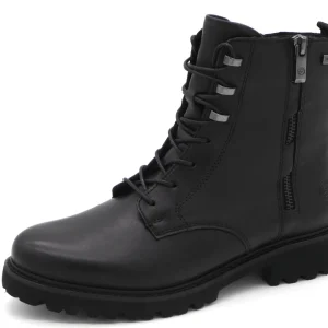 172-99-063 Dames Hoge Schoenen Boot Plat Remonte D8656-00 Zwart (3339)