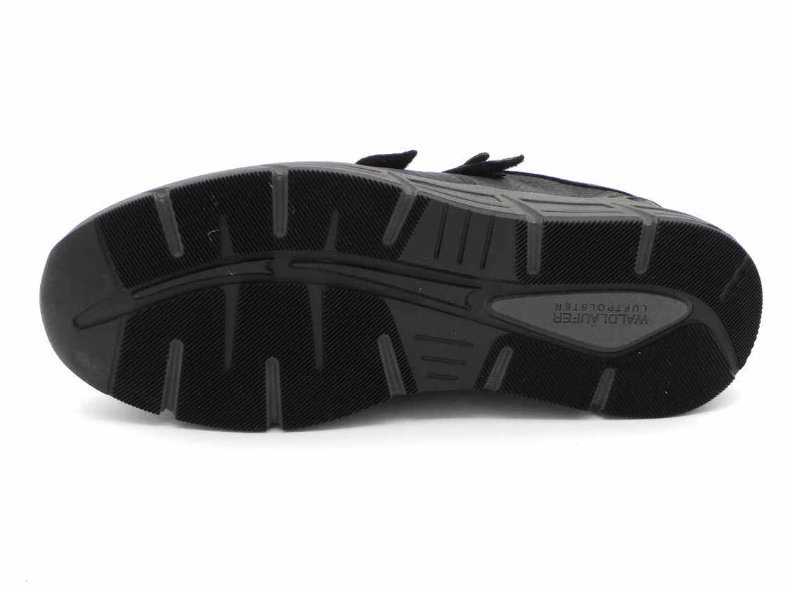 221-99-003 Heren Klittenband Schoenen Comfort Waldlaufer 323304-199-001 Zwart Wijdte H (3303) - Afbeelding 5