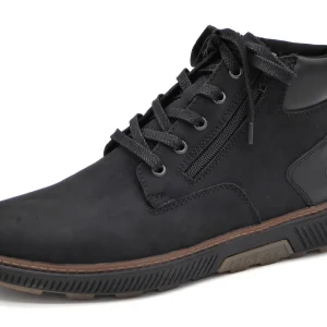 272-99-002 Heren Hoge Schoenen Boot Sportief Rieker B3315-00 Zwart Wijdte H (2768)
