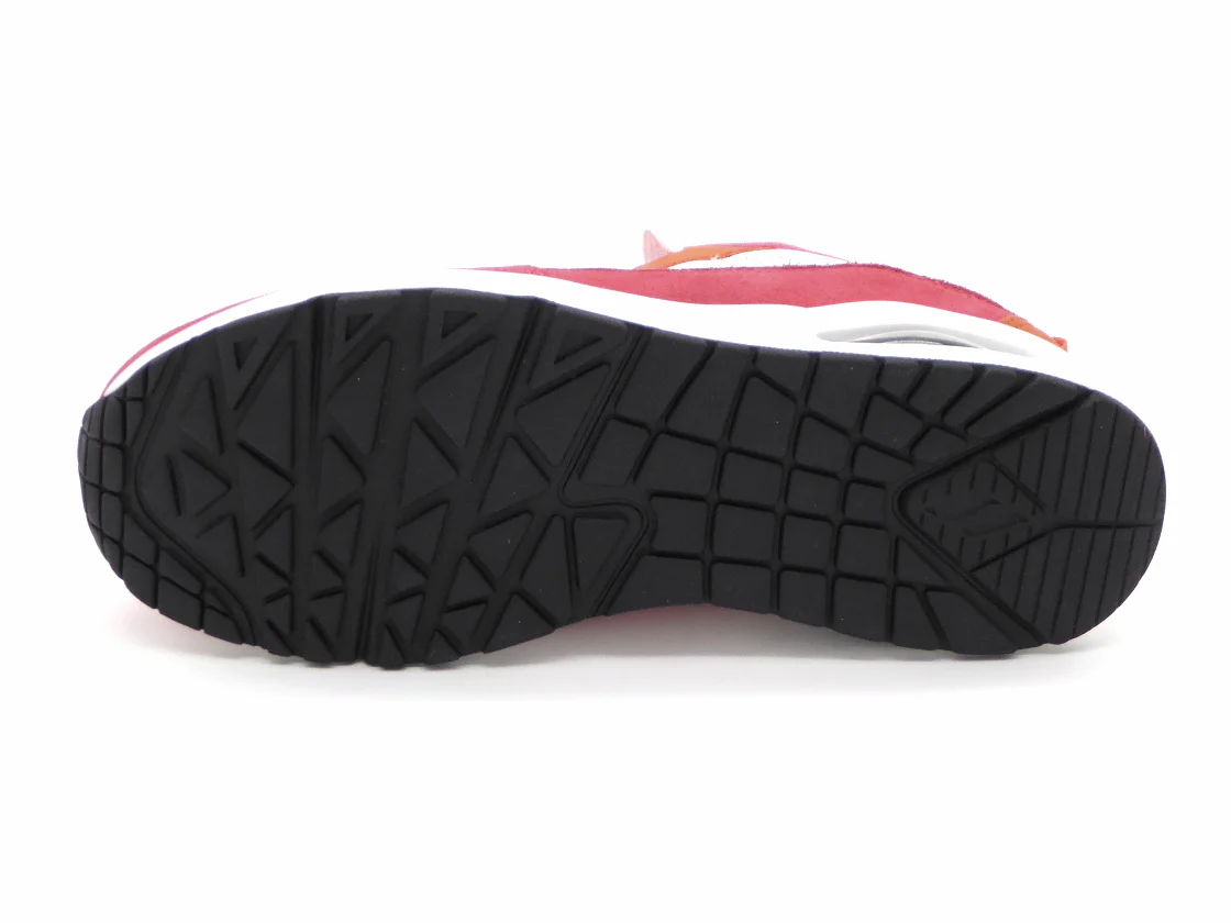 132-55-005 Dames Veterschoenen Sportief Skechers Uno Two Mutch Fun 177105 PKOR Roze (3249) - Afbeelding 5