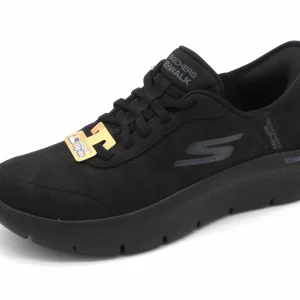 142-99-007 Dames Instappers Sportief Skechers Slip-Ins Go Walk Flex-Mali 124837 BBK Zwart  (3444)