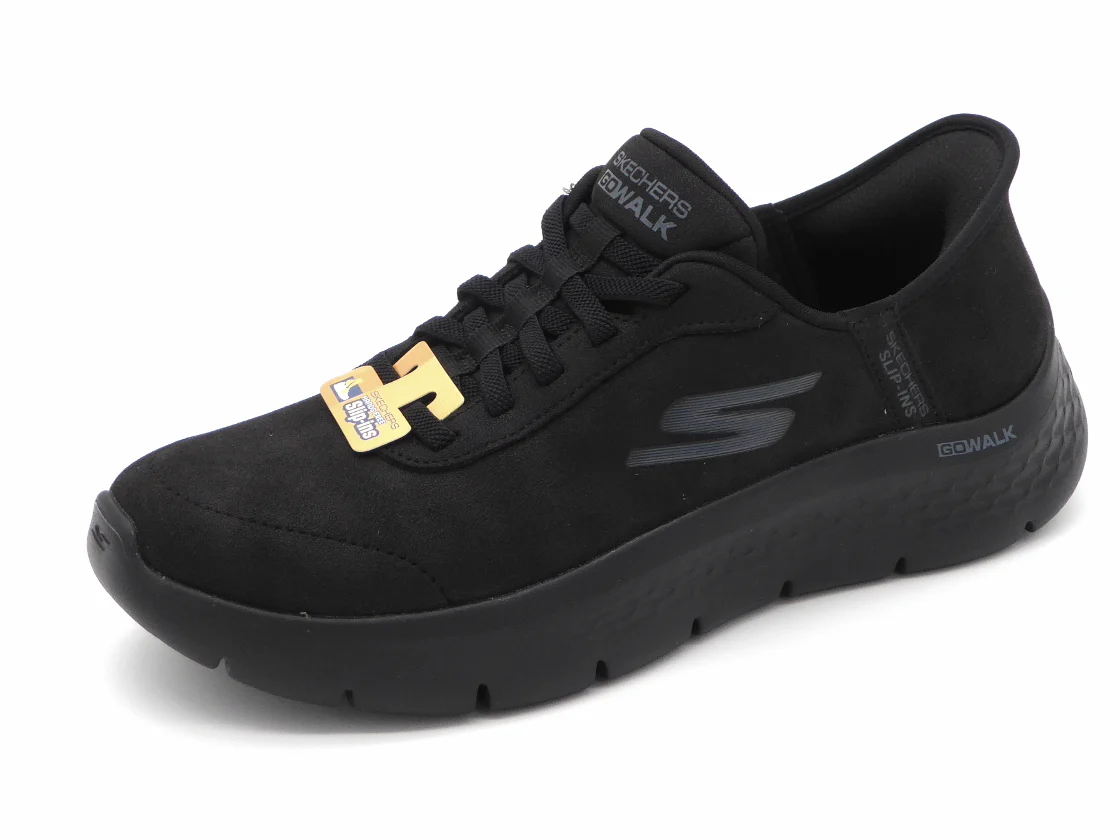 142-99-007 Dames Instappers Sportief Skechers Slip-Ins Go Walk Flex-Mali 124837 BBK Zwart (3444)