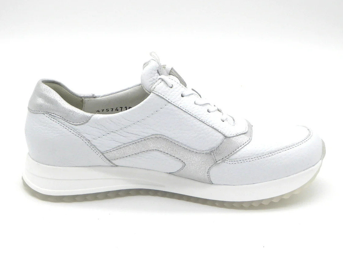 131-01-007 Dames Veterschoenen Comfort Waldlaufer 752002-201-663 Wit Wijdte H (1410) - Afbeelding 3