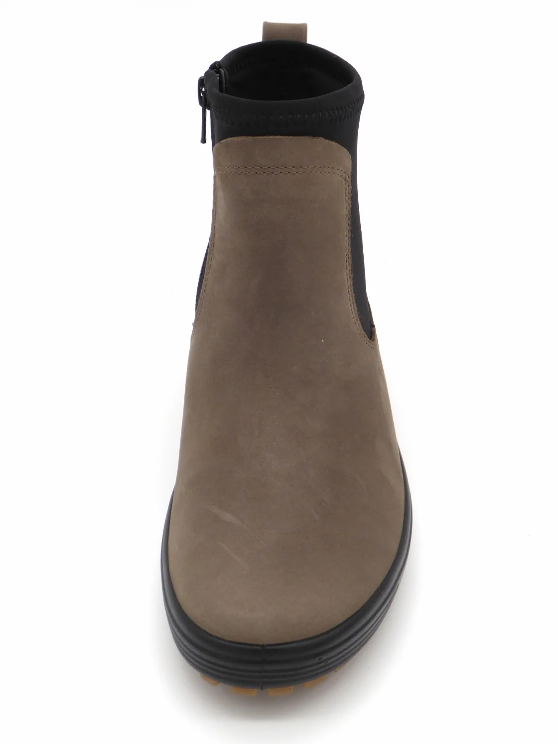 172-19-007 Dames Hoge Schoenen Boot Plat Ecco Soft 7 Tred 450463-02559 Donkerbeige (3380) - Afbeelding 4