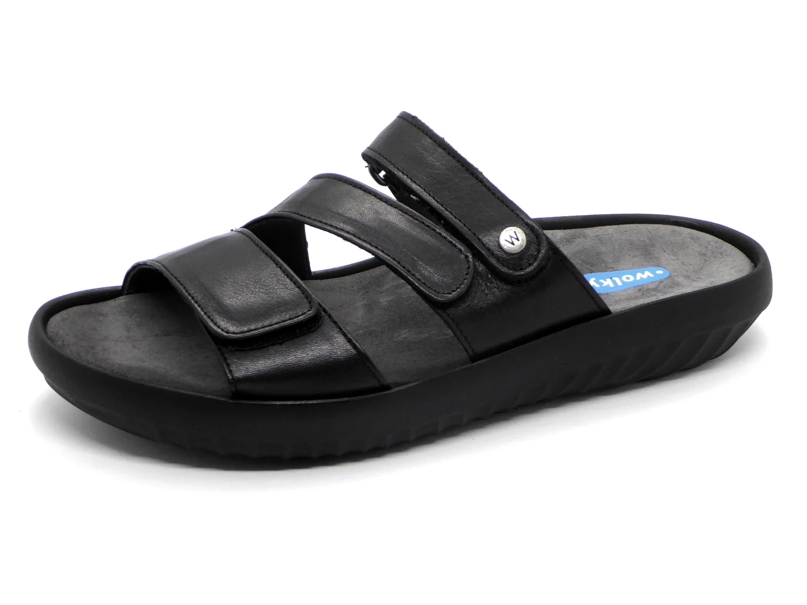 162-99-001 Dames Open Slippers Sportief Wolky Sense 0088531-002 Zwart (961) - Afbeelding 2