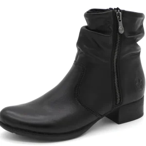 171-99-020 Dames Hoge Schoenen Boot Hak Rieker 78656-00 Zwart (3318)