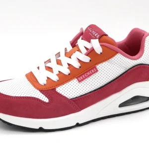 132-55-005 Dames Veterschoenen  Sportief Skechers Uno Two Mutch Fun 177105 PKOR Roze  (3249)