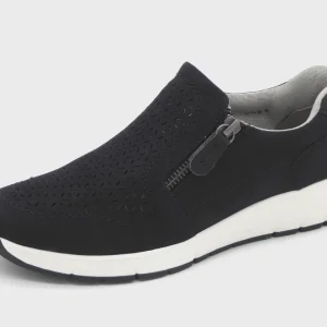 142-79-006 Dames Instappers Sportief Jana 24765-805 Donkerblauw Wijdte H (3492)