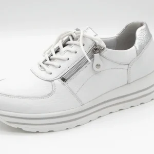 131-01-013 Dames Veterschoenen  Comfort Waldlaufer 758009-200-150 Wit Wijdte H (3500)