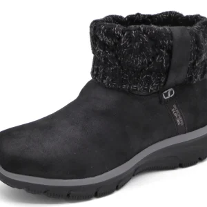 172-99-071 Dames Hoge Schoenen Boot Plat Skechers Easy Going Cozy Weather 2 168033 BLK Zwart (3438)