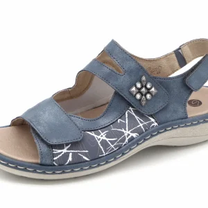 151-75-001 Dames Sandalen Comfort Remonte D7647-16 Middenblauw (1914)