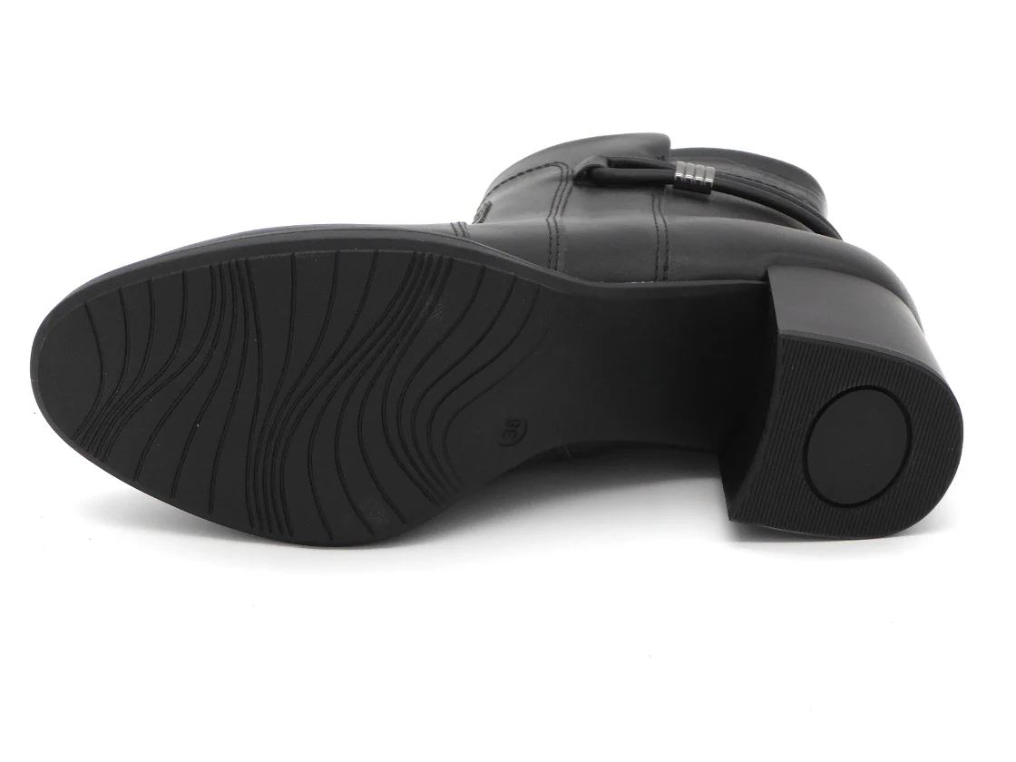 171-99-022 Dames Hoge Schoenen Boot Hak Jana 25366-001 Zwart Wijdte H (3470) - Afbeelding 5