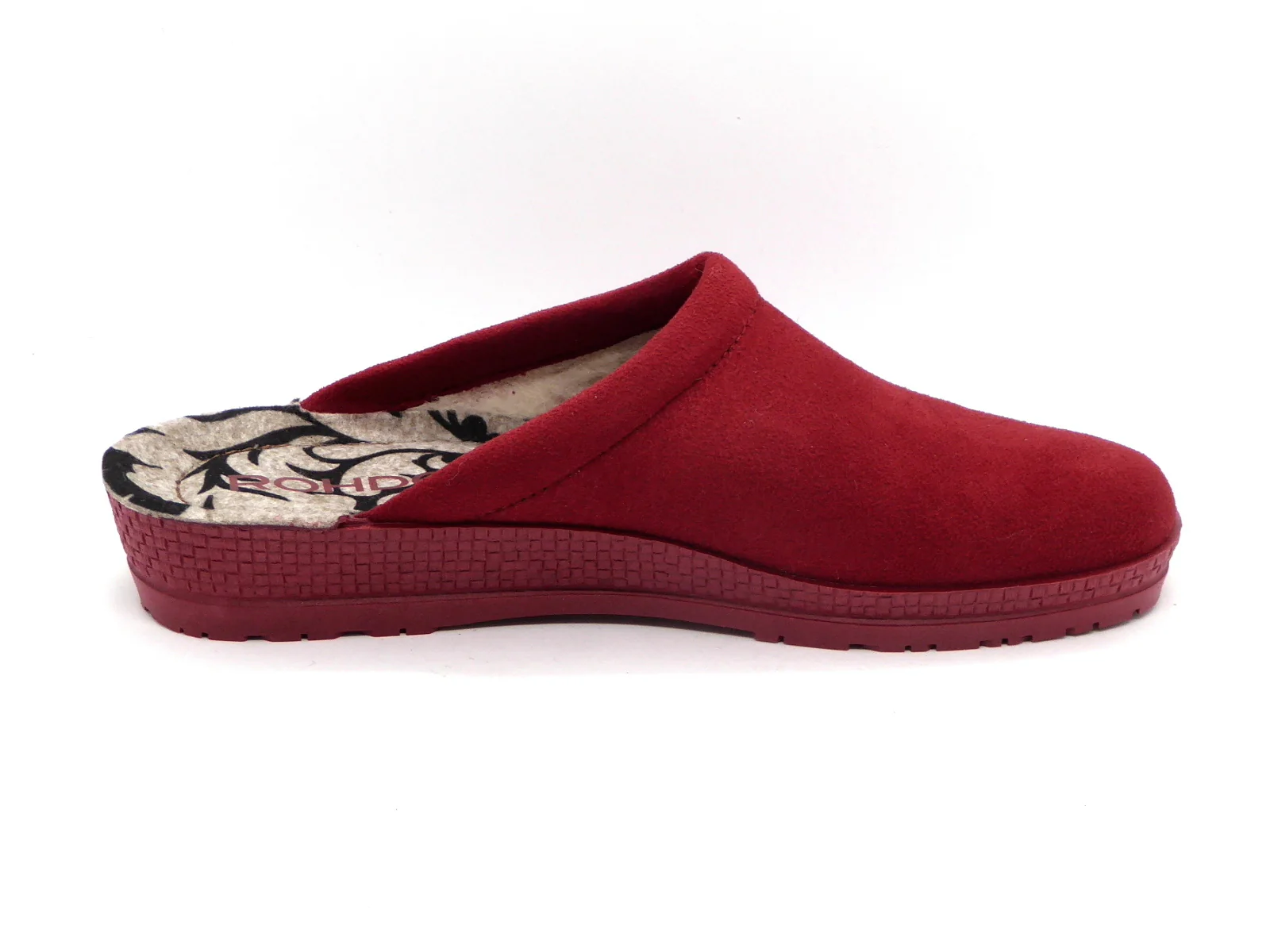 183-35-001 Dames Pantoffel-Muilen Gevoerd Rohde 2291-43 Middenrood (256) - Afbeelding 3