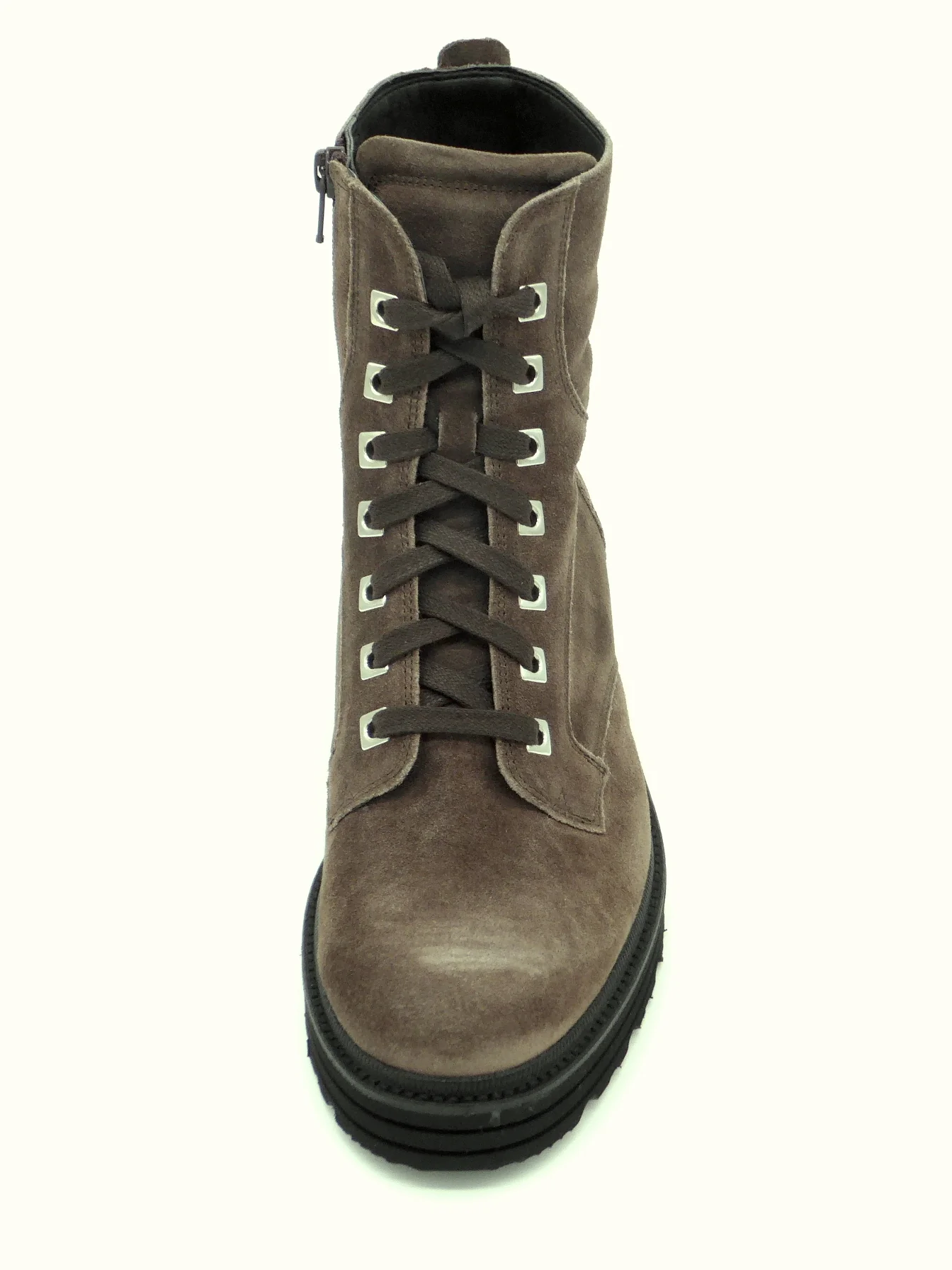 172-29-004 Dames Hoge Schoenen Boot Plat Durea 9758-755-0683 Donkerbruin Wijdte H (2079) - Afbeelding 4