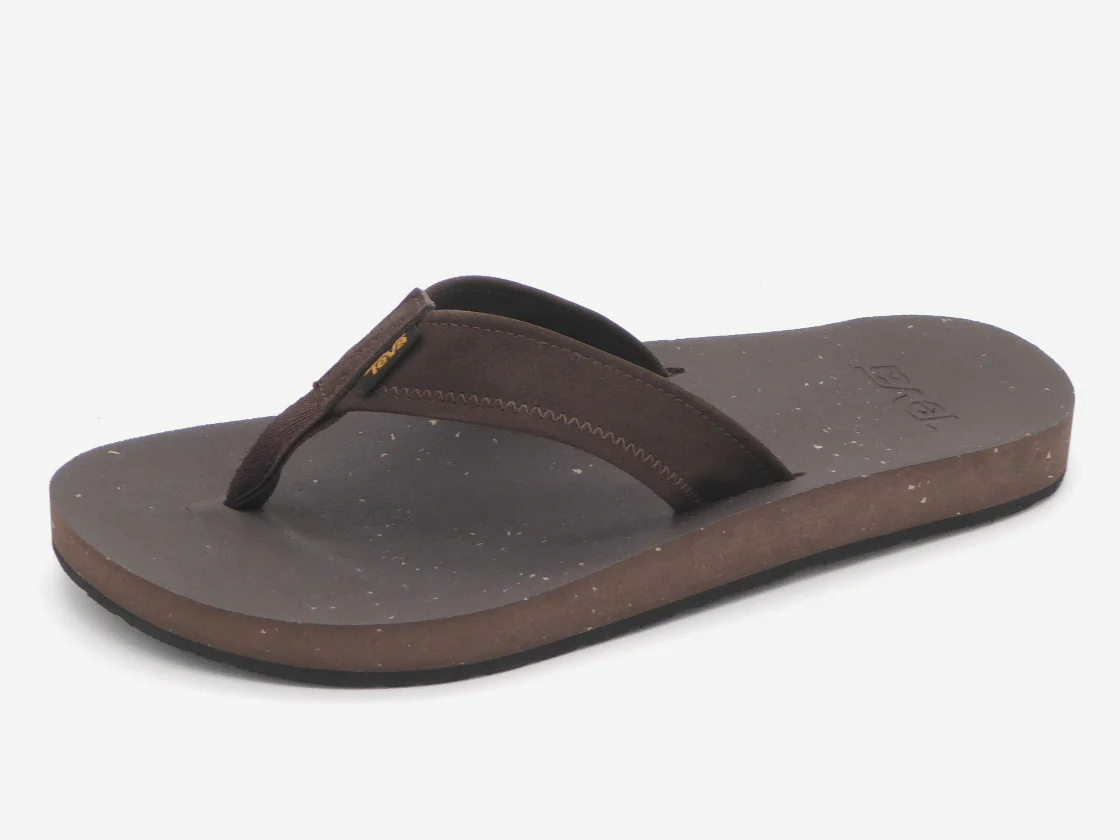 265-29-002 Heren Open Slippers Wandelslipper Teva ReFlip 1151012 COBR Donkerbruin (2666)