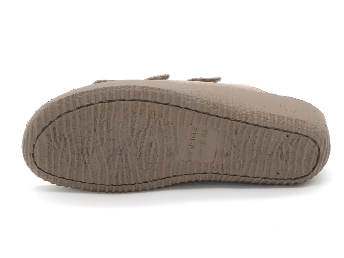 161-19-007 Dames Open Slippers Comfort Rohde 1932-18 Donkerbeige (3577) - Afbeelding 5