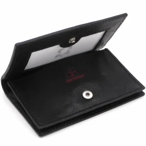 93-78611-9 Lederwaren Universeel Lederwaren Creditcard HJ de Rooy Waxi 78611 Zwart  (3050)