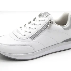 133-01-021 Dames Veterschoenen  Sneaker Remonte D3F00/80 Wit Wijdte H (3533)