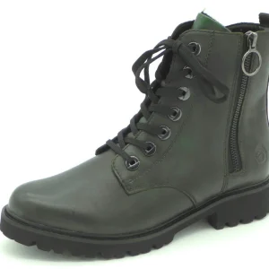 172-69-005 Dames Hoge Schoenen Boot Plat Remonte D8671-55 Donkergroen  (2780)