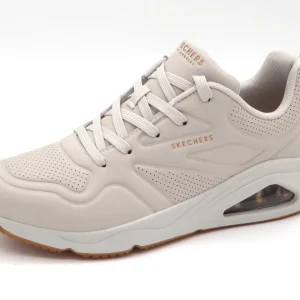 132-11-010 Dames Veterschoenen  Sportief Skechers Tres Air Uno Ah-Mazing 177390 OFWT Lichtbeige  (3248)
