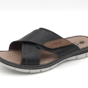 263-79-008 Heren Open Slippers Mode Rieker 25151-14 Donkerblauw  (3572)