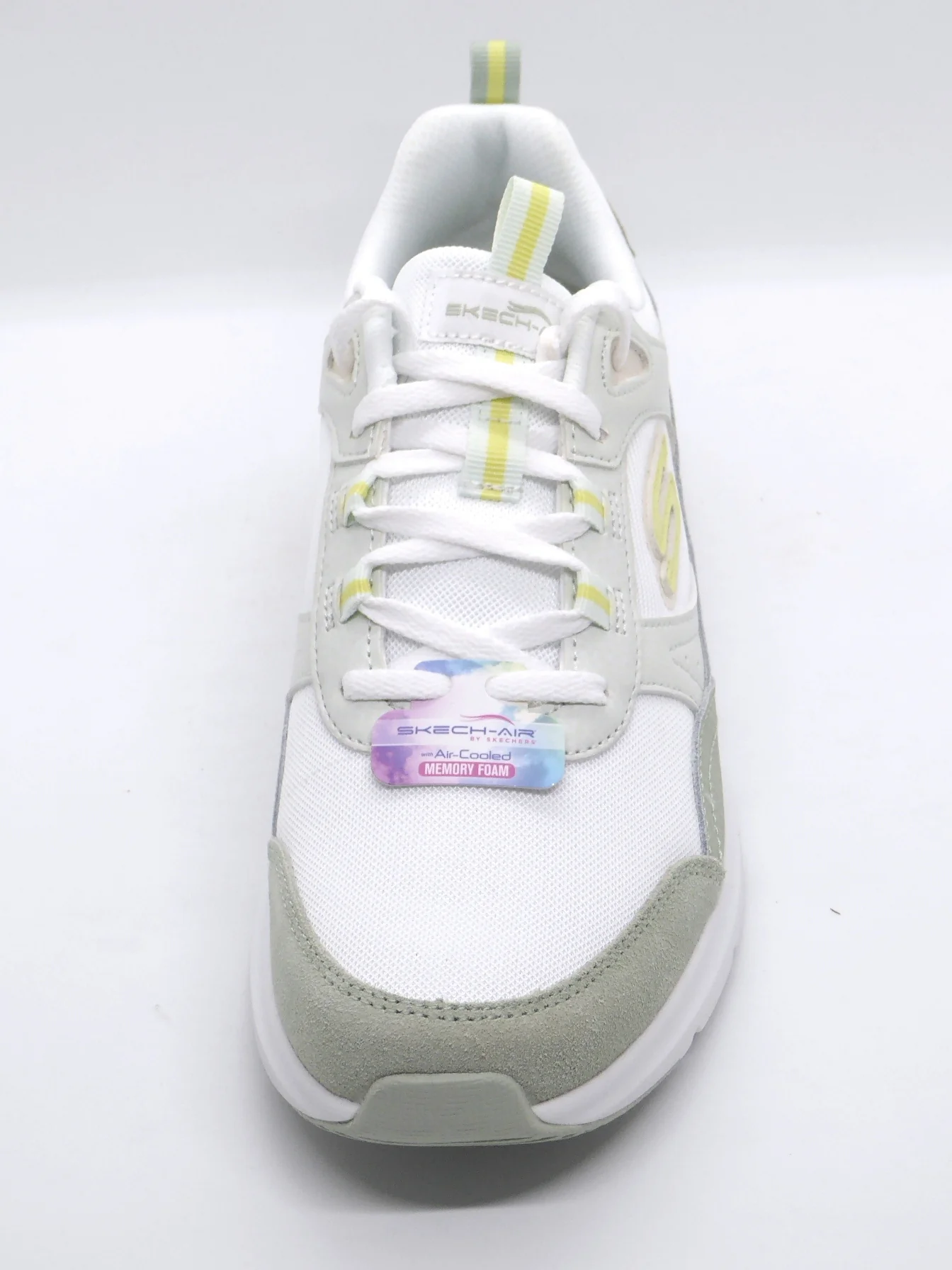 132-09-001 Dames Veterschoenen Sportief Skechers Skech-Air 149947 WGR Wit Combi (2390) - Afbeelding 4