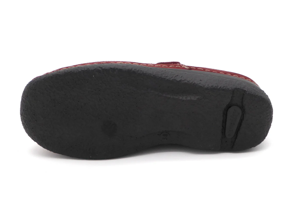 181-35-001 Dames Pantoffel-Muilen Leer Wolky Roll Slipper 0622713-553 Middenrood (3394) - Afbeelding 5