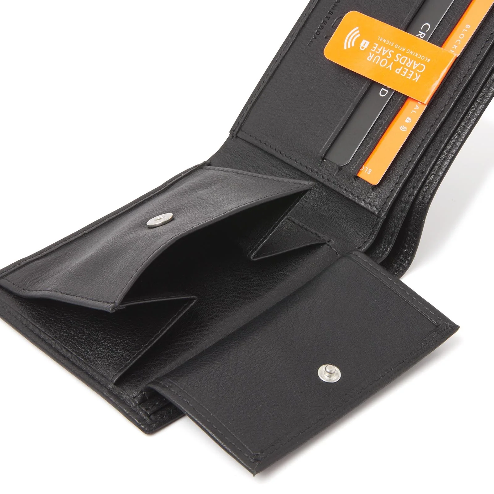 92-15581-9 Lederwaren Heren Portemonnee Bilfolds HJ de Rooy Toronto 15581 Zwart (3014) - Afbeelding 4