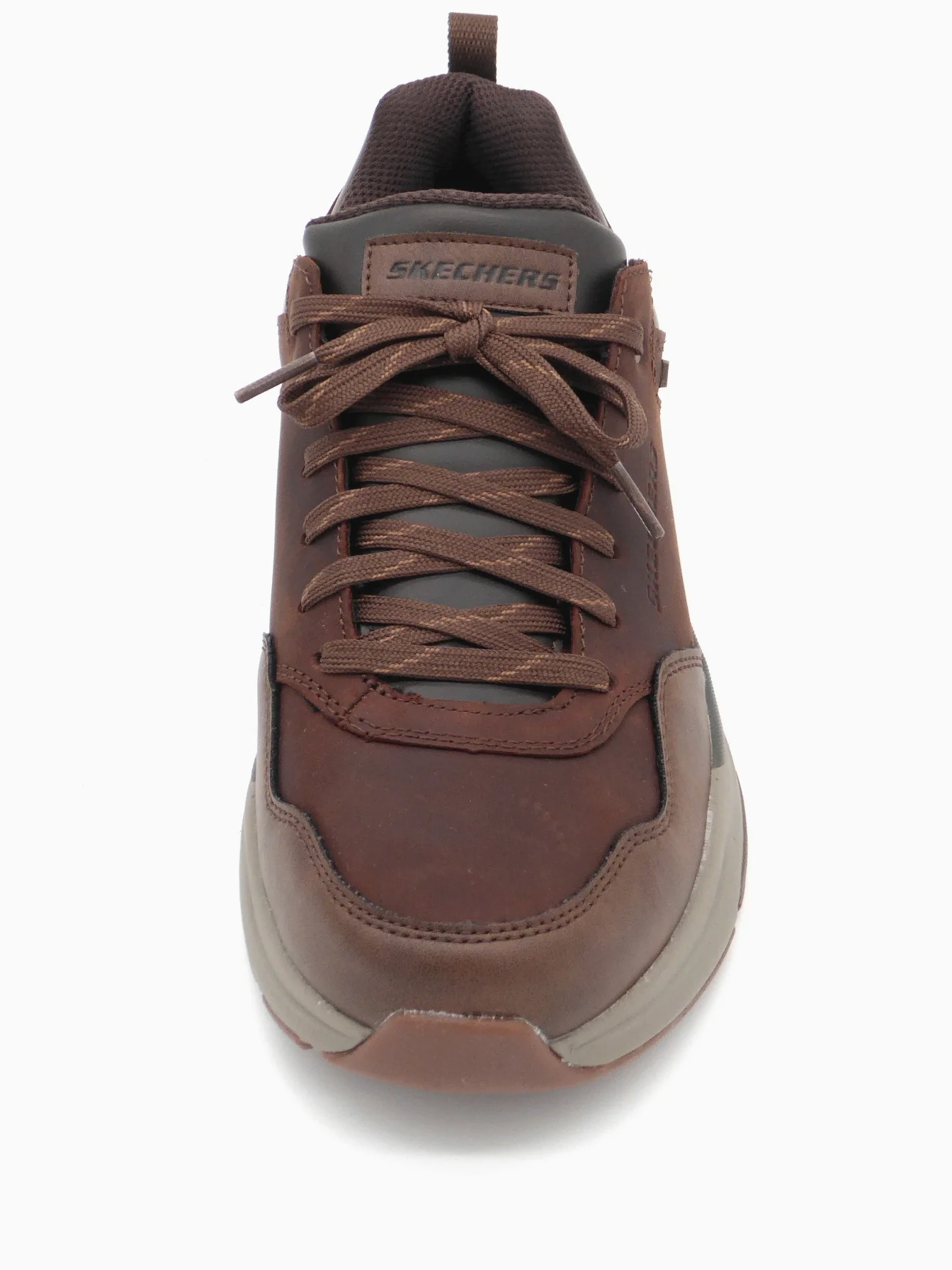 232-25-003 Heren Veterschoenen Sportief Skechers Benago Hombr 210021 CDB Middenbruin (2015) - Afbeelding 4