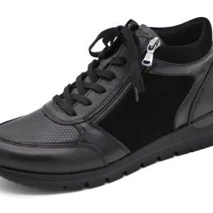 172-99-061 Dames Hoge Schoenen Boot Plat Remonte R6776-02 Zwart (3336)