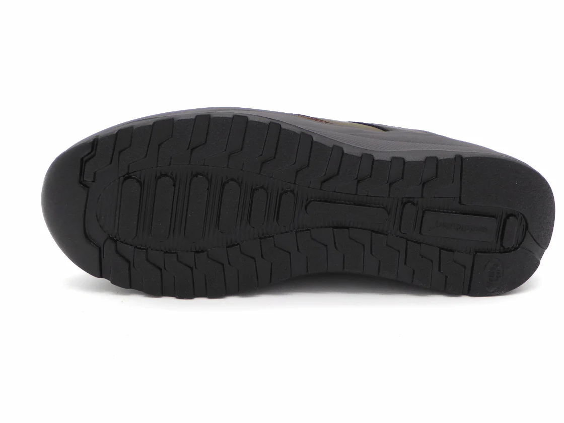 231-91-001 Heren Veterschoenen Comfort Waldlaufer 662001-411-673 Zwart Combi Wijdte K (3308) - Afbeelding 5