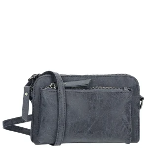 95-66919-002 Lederwaren Dames Schoudertas Klein Enrico Benetti 66919-002 Donkerblauw  (1066)