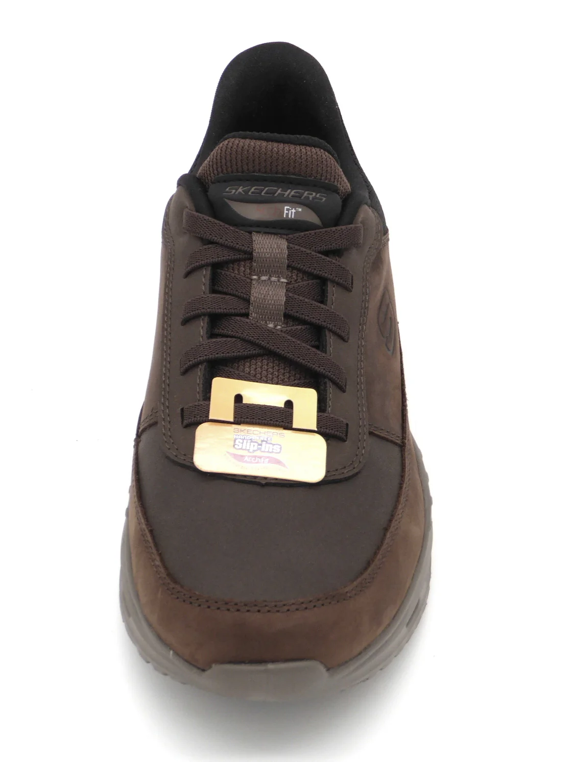 242-29-011 Heren Instappers Sportief Skechers Slip-Ins Arch Fit Orvan Moxley 210981 COC Donkerbruin (3451) - Afbeelding 4