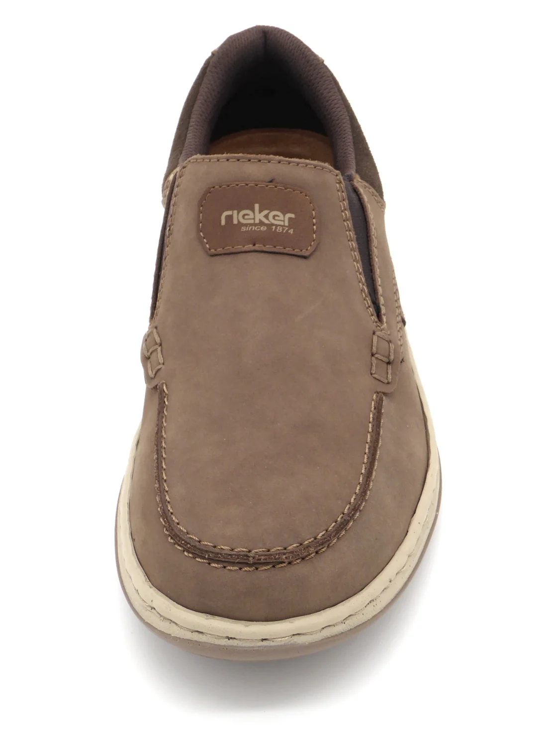 242-19-003 Heren Instappers Sportief Rieker 17368-25 Donkerbeige Wijdte H (2594) - Afbeelding 4