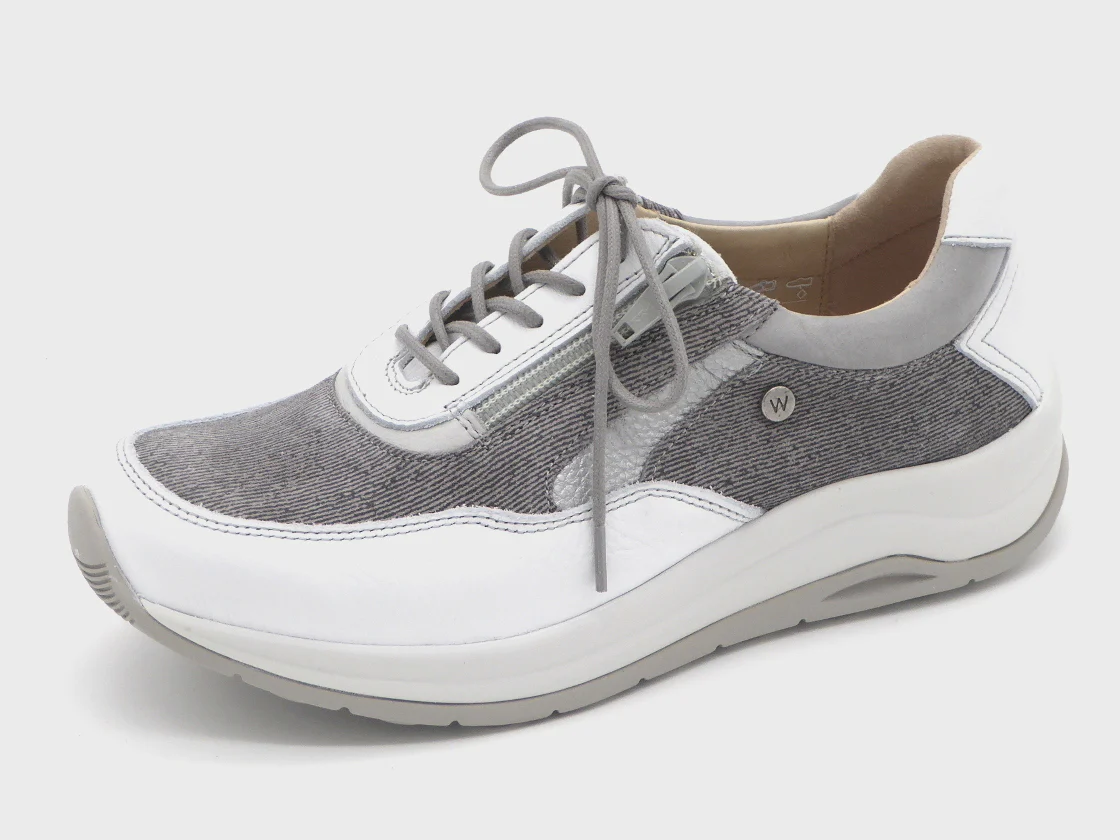 132-81-004 Dames Veterschoenen Sportief Wolky Cupar 0097591-200 Lichtgrijs (2554) - Afbeelding 2