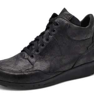 172-99-059 Dames Hoge Schoenen Boot Plat Durea Go 9735-688-1405 Zwart Wijdte K (3313)