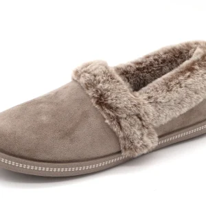 192-19-004 Dames Pantoffel-Gesloten Ongevoerd Skechers Cozy Campfire-Team Toasty 32777 DKTP Donkerbeige  (2823)