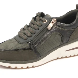 133-69-003 Dames Veterschoenen Sneaker Marco Tozzi 23767-726 Donkergroen (3366)