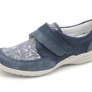 123-75-001 Dames Klittenband Schoenen Mode Remonte R7600-13 Middenblauw Wijdte H (2698)