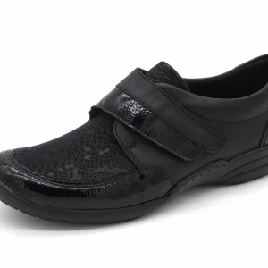 123-99-007 Dames Klittenband Schoenen Mode Remonte R7600-00 Zwart Wijdte H (3327)