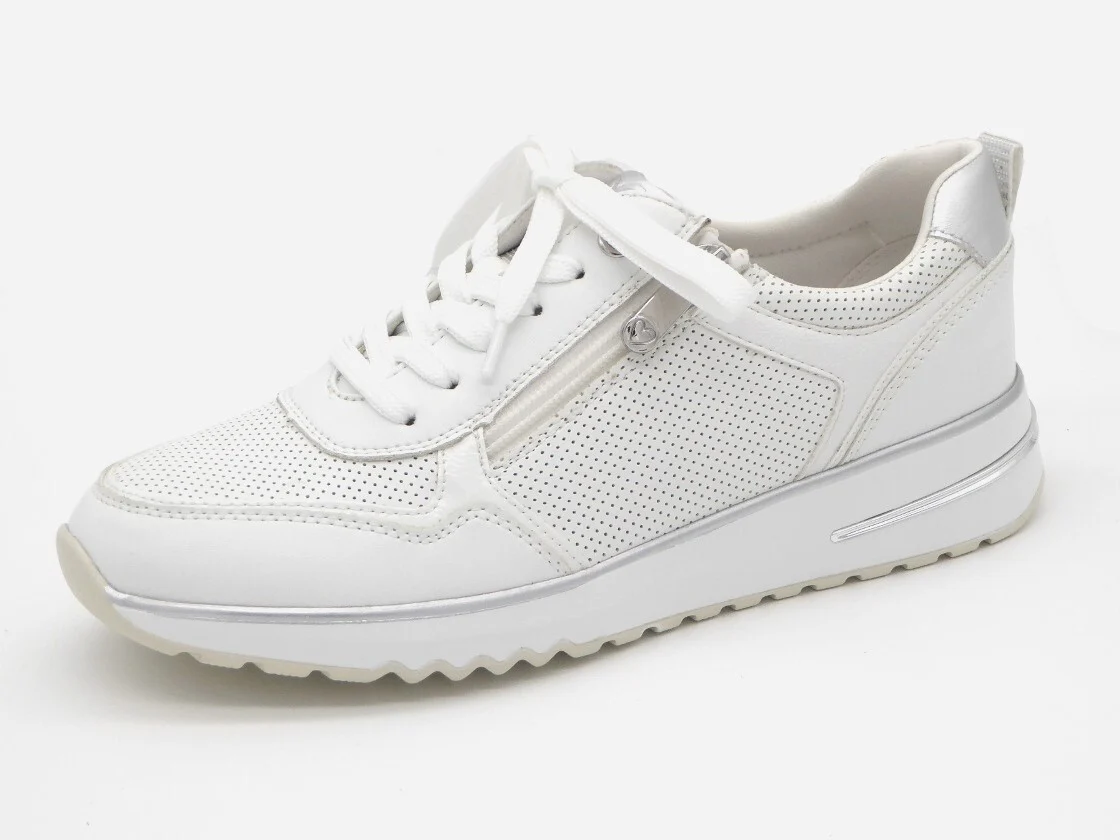 133-01-019 Dames Veterschoenen Sneaker Marco Tozzi 23770-197 Wit (2921)