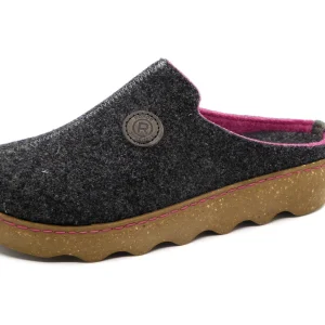 182-89-010 Dames Pantoffel-Muilen Ongevoerd Rohde 6120-84 Donkergrijs  (1590)