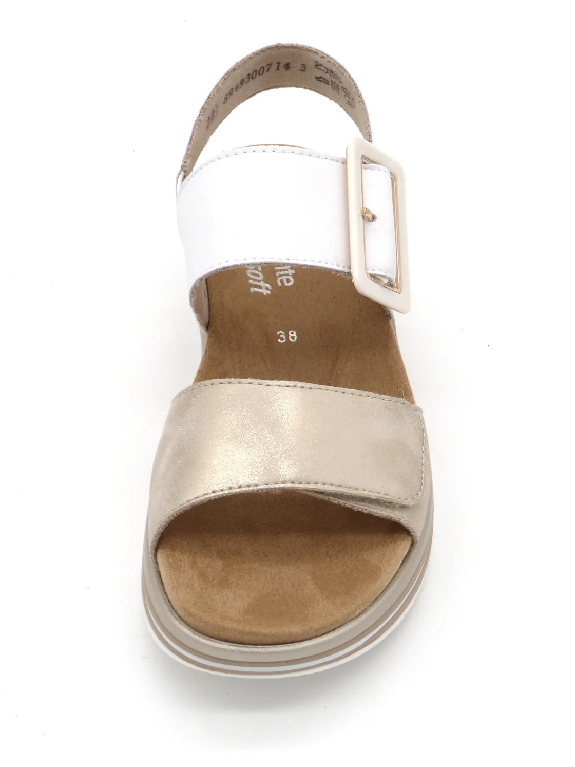 153-11-009 Dames Sandalen Mode Remonte D1J53-80 Lichtbeige (2964) - Afbeelding 4