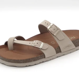 164-15-003 Dames Open Slippers Teenslippers Rohde 5643-16 Middenbeige  (3589)