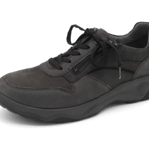 231-89-003 Heren Veterschoenen Comfort Waldlaufer 718006-310-696 Donkergrijs Wijdte H (3305)